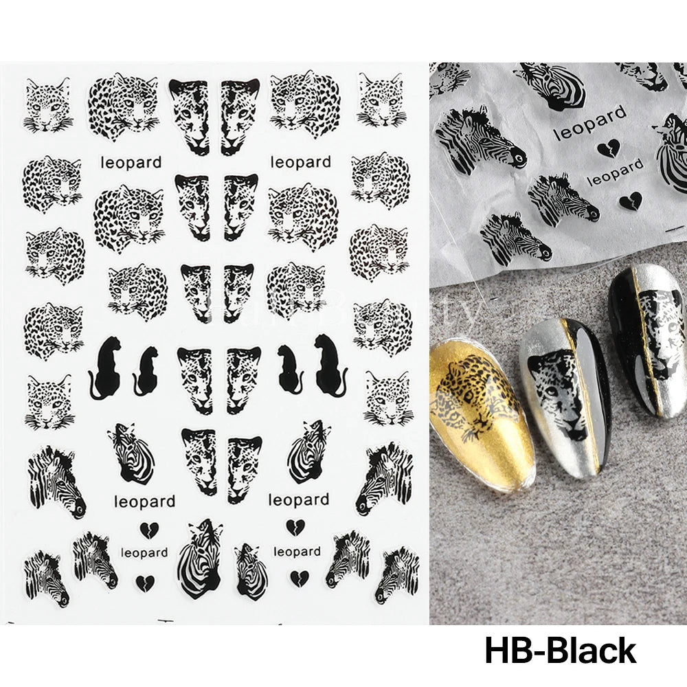 3D Heart Nail Stickers Celestial Nail Decals Gold Silver Star Moon Sliders For Manicure Y2K Design Kawaii Accessories LEBBTF-S28