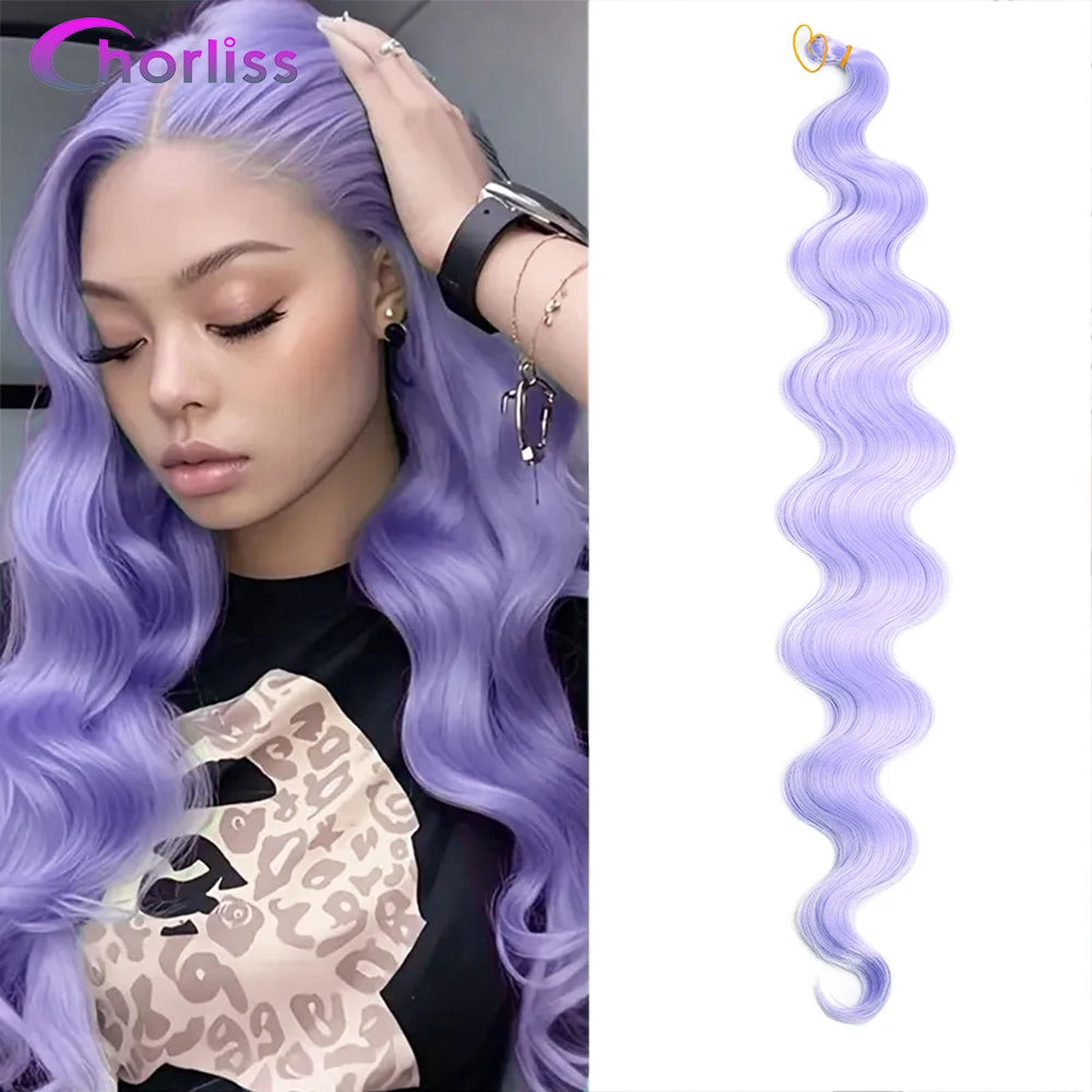 Blonde Body Wave Curly Braiding Hair Extensions Crochet Braids Ombre Black Brown Brgundy Hair High Temperature Soft Natural